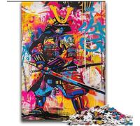 2000 Pieces Jigsaw Puzzle for Adults& Teens Ninja Samurai Oil Painting Help The Brain Exercise Addictive Toys to Cultivate Patience Gift For Birthdays 70x100cm