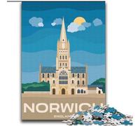 2000 Pieces Jigsaw Puzzle for Adults& Teens Norwich England, Toys Educational Games Stress Relieving Great Gifts And Toys 70x100cm