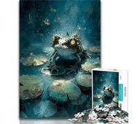 2000 Pieces Jigsaw Puzzle for Adults& Teens Pond Frog,Challenging To Complete But Fun And Humorous Unique Birthday And Gifts 70x100cm