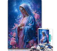2000 Pieces Jigsaw Puzzle For Adults Teens Portrait of Mary The Mother,Stress Reliever Difficult Challenge Every Piece Is Unique - Challenging Family Fun Game 70x100cm