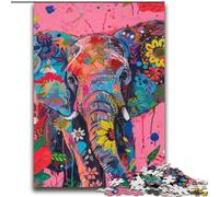 2000 Pieces Jigsaw Puzzle for Adults& Teens Psychedelic Elephant Help The Brain Exercise Addictive Toys to Cultivate Patience Gift For Birthdays 70x100cm