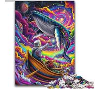 2000 Pieces Jigsaw Puzzle for Adults& Teens Psychedelic Whale Help The Brain Exercise Addictive Toys to Cultivate Patience Gift For Birthdays 70x100cm
