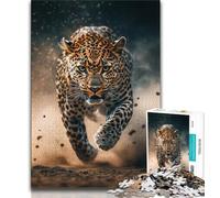 2000 Pieces Jigsaw Puzzle for Adults& Teens Running Leopard,Help The Brain Exercise Addictive Toys to Cultivate Patience Perfect Decoration 70x100cm