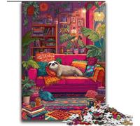 2000 Pieces Jigsaw Puzzle For Adults Teens Sloth on The Sofa for And from 14 Years And over Hands-on Game Christmas Game Gifts 70x100cm