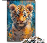 2000 Pieces Jigsaw Puzzle For Adults Teens Smiling Baby Tiger for Age 14+ Intellectual Game Christmas Birthday Gifts 70x100cm