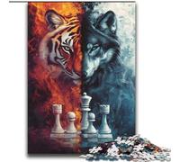 2000 Pieces Jigsaw Puzzle For Adults Teens Tiger Wolf Chess,Family Entertainment Toys Is Ideal As A Gift for The Whole Family 70X100cm