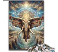 2000 Pieces Jigsaw Puzzles for Adults And Teens Animal Psychedelic Elephant Train Your Brain And Hands Gifts for Friends And Family 70x100cm