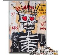 2000 Pieces Jigsaw Puzzles for Adults And Teens Basquiat-style Skeleton King Toy Intellectual Game for Home Decoration for Age 14 Years Up 70x100cm