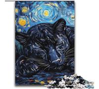 2000 Pieces Jigsaw Puzzles for Adults And Teens Black Leopard Night Sky for Age 14+ Intellectual Game Christmas Birthday Gifts 70x100cm