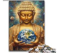 2000 Pieces Jigsaw Puzzles for Adults And Teens Buddha Holding The Earth,Brain Intelligence Challenge Addictive Toys Birthday Present,Gifts,Wall Art 70X100cm