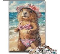 2000 Pieces Jigsaw Puzzles for Adults And Teens Capibara on Vacation Educational Family Game with Fully Interlocking Randomly Shaped Pieces 70x100cm