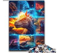 2000 Pieces Jigsaw Puzzles for Adults And Teens Dinosaur Collage Challenging Game Gifts for Is Ideal As A Gift for The Whole Family 70x100cm