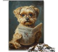 2000 Pieces Jigsaw Puzzles for Adults And Teens Dog Reading Newspaper Help The Brain Exercise Addictive Toys to Cultivate Patience Gift For Birthdays 70x100cm