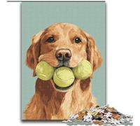2000 Pieces Jigsaw Puzzles for Adults And Teens Golden Retriever Playing Tennis Help The Brain Exercise Addictive Toys to Cultivate Patience Gift For Birthdays 70x100cm