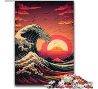 2000 Pieces Jigsaw Puzzles for Adults And Teens Japanese Waves Train Your Brain And Hands Gifts for Friends And Family 70x100cm