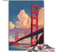 2000 Pieces Jigsaw Puzzles for Adults And Teens San Francisco Bridge Help The Brain Exercise Addictive Toys to Cultivate Patience Gift For Birthdays 70x100cm