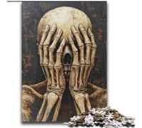 2000 Pieces Jigsaw Puzzles for Adults And Teens Skeleton Covering His Face Toy Intellectual Game for Home Decoration for Age 14 Years Up 70x100cm