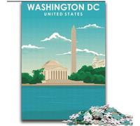 2000 Pieces Jigsaw Puzzles for Adults And Teens Washington DC Travel Print,Learning Educational Toys Family Games Suitable for Desktop Decoration 70x100cm