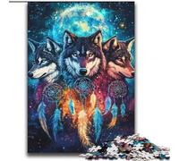 2000 Pieces Jigsaw Puzzles for Adults And Teens Wolf Dream Catcher Challenging Game Gifts for Is Ideal As A Gift for The Whole Family 70x100cm