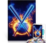 2000 Pieces Jigsaw Puzzles for Adults Baseball on Fire Schwierig und herausfordernd einzigartiges Herausforderungsspiel70x100cm
