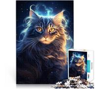2000 Pieces Jigsaw Puzzles for Adults Cosmic Celestial Cat Made of cardboard for age 14+ Play toys because it is ideal as a gift for the whole family。size：70x100cm/27.5x39.3inch