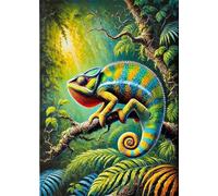 2000 Pieces Jigsaw Puzzles For Adults Educational Game Challenge Toy Gifts 2000 piece puzzles for adults Family Activity Game Puzzle Jungle Chameleon
