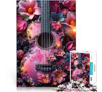 2000 Pieces Jigsaw Puzzles for Adults Floral Ukulele Herausforderndes Spiel Jedes Stück ist einzigartig Anspruchsvolles Familienspiel70x100cm