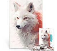 2000 Pieces Jigsaw Puzzles for Adults Kitsune Japanese White Fox Präzisionsschnitt Wunschliste mit dem Weihnachtsmann70x100cm