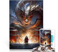 2000 Pieces Jigsaw Puzzles for teenagers Dragon and Samurai Präzisionsschnitt Tolle Geschenke und Spielzeuge70x100cm