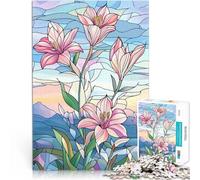 2000 Pieces Jigsaw Puzzles for teenagers Stained Glass Lilies Für Familienspaß Geeignet für die Schreibtischdekoration70x100cm