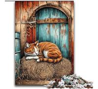 2000 Pieces Jigsaw Puzzles For Teens And Adults Farm Cat Family Entertainment Toys with Matching Poster And Trivia Sheet 70x100cm