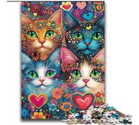 2000 Pieces Jigsaw Puzzles For Teens And Adults Four Cats,learning Educational Is Ideal As A Gift for The Whole Family 70X100cm