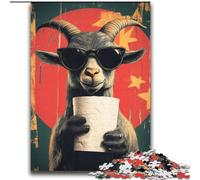 2000 Pieces Jigsaw Puzzles For Teens And Adults Goat Playing with Toilet Paper for Age 14+ Intellectual Game Christmas Birthday Gifts 70x100cm