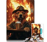2000 Pieces Jigsaw Puzzles For Teens And Adults Golden Retriever,Challenging To Complete But Fun And Humorous Unique Birthday And Gifts 70x100cm