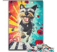 2000 Pieces Jigsaw Puzzles For Teens And Adults Happy Yorkshire Terrier Family Entertainment Toys with Matching Poster And Trivia Sheet 70x100cm