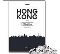 2000 Pieces Jigsaw Puzzles For Teens And Adults Hong Kong China, Educational Games Home Decoration Suitable for Desktop Decoration 70x100cm