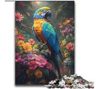 2000 Pieces Jigsaw Puzzles For Teens And Adults Jungle Parrot Stress Reliever Difficult Challenge with Matching Poster And Trivia Sheet 70x100cm