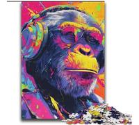 2000 Pieces Jigsaw Puzzles For Teens And Adults Monkey with Headphones Educational Family Game Is Ideal As Gifts for The Whole Family for 14+ 70x100cm