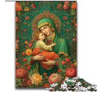 2000 Pieces Jigsaw Puzzles For Teens And Adults Portrait of Mary The Mother Suitable for People Aged 14 And Above Educational Game Challenge Toy Gift For Birthdays 70x100cm
