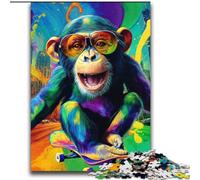2000 Pieces Jigsaw Puzzles For Teens And Adults Psychedelic Monkey,for Educational Game Challenge Toy Artists Collection,Fine Art 70X100cm