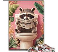 2000 Pieces Jigsaw Puzzles For Teens And Adults Raccoon in The Toilet,for Educational Game Challenge Toy Birthday Present,Gifts,Wall Art 70X100CM
