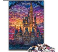 2000 Pieces Jigsaw Puzzles For Teens And Adults Stained Glass Castle Educational Family Game Is Ideal As Gifts for The Whole Family for 14+ 70x100cm