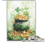2000 Pieces Jigsaw Puzzles For Teens And Adults Watercolor Four-leaf Clover Decompressing Intellectual Educational Toy Great Gifts And Toys 70x100cm