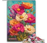 2000 Pieces Jigsaw Puzzles For Teens And Adults Wildflower Summer Suitable for People Aged 14 And Above Educational Game Challenge Toy Gift For Birthdays 70x100cm