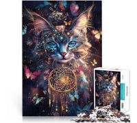 2000 Pieces Jigsaws Adults Puzzles Gifts “Fantasy magic cat” Made of cardboard，for and 14 years and over Difficult to complete but fun and humorous Gift ideas。size：70x100cm/27.5x39.3inch