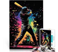 2000 Pieces Puzzles for Adults Baseball Player Silhouette Herausforderndes Spiel Verbessern Sie das Gedächtnis70x100cm
