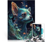 2000 Pieces Puzzles for Adults “Illusion Chihuahua Dog” Made of cardboard，for ages 14 and over educational toys for learning 。size：70x100cm/27.5x39.3inch