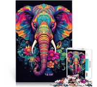 2000 Pieces Puzzles for Adults Majestic elephant Made of cardboard for age 14+ Challenging play toys It is ideal as a gift for the whole family。size:70x100cm/27.5x39.3inch