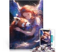 2000 Pieces Puzzles for Adults Red Panda Girl Embrace Herausfordernd Schwierig Einzigartige Wohndekoration und Geschenke70x100cm