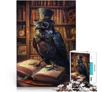 2000 Pieces Puzzles for Adults teenagers “Library of the Clever Raven” Made of cardboard,for and from 14 years and over unique challenge game Gift For Birthdays。size:70x100cm/27.5x39.3inch
